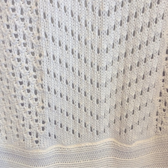 Eddie Bauer Women's Crochet Open Front Cardigan Women’s Large Boho Cotton - Picture 7 of 7